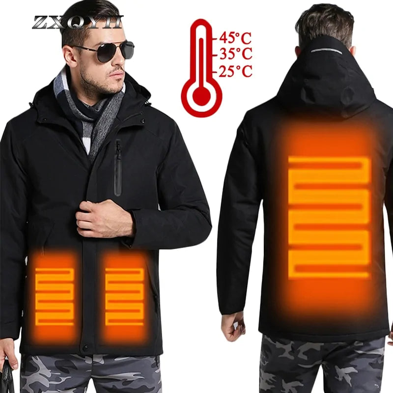 Winter Thick USB Heating Cotton Jackets